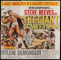 8t046 GIANT OF MARATHON 6sh 1960 Jacques Tourneur & Mario Bava, art of strongman Steve Reeves!