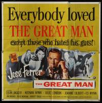 8t049 GREAT MAN 6sh 1957 Jose Ferrer exposes a great fake, with help from Julie London!