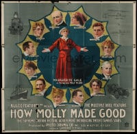 8t058 HOW MOLLY MADE GOOD 6sh 1915 great stone litho headshots of 12 Broadway theater stars!