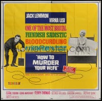 8t059 HOW TO MURDER YOUR WIFE 6sh 1965 Jack Lemmon, sexy Virna Lisi, the most sadistic comedy!
