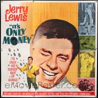 8t063 IT'S ONLY MONEY 6sh 1962 wacky private eye Jerry Lewis, it's only his richest riot of roars!