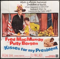 8t068 KISSES FOR MY PRESIDENT 6sh 1964 1st male first lady Fred MacMurray takes Washington by storm!