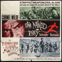 8t085 NAKED PREY 6sh 1965 Cornel Wilde stripped and weaponless in Africa running from killers!