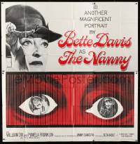 8t086 NANNY 6sh 1965 Bette Davis, Hammer horror, completely different creepy huge eyes image, rare!