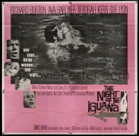 8t090 NIGHT OF THE IGUANA 6sh 1964 Richard Burton, Ava Gardner, Sue Lyon, Deborah Kerr, John Huston