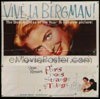 8t092 PARIS DOES STRANGE THINGS 6sh 1957 Jean Renoir, best actress of the year Ingrid Bergman!