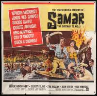 8t100 SAMAR 6sh 1962 George Montgomery battles seven unholy terrors of the gateway to Hell!