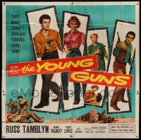 8t125 YOUNG GUNS 6sh 1956 Russ Tamblyn & Gloria Talbott make today's teen-age terrors look tame!