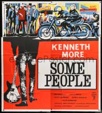 8t005 SOME PEOPLE English 6sh 1962 teens in trouble form a rock & roll band, cool art, rare!
