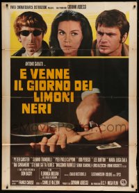 8t675 BLACK LEMONS Italian 1p 1970 Antonio Sabato, Florinda Bolkan, wild image of wrist cutting!