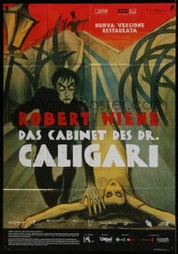 8t695 CABINET OF DR CALIGARI Italian 1p R2014 early German silent restored, art from the original!
