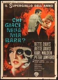 8t732 DEAD RINGER Italian 1p 1964 Bette Davis kills her own twin, different Sandro Symeoni art!