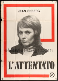 8t770 FRENCH CONSPIRACY Italian 1p 1972 Jean-Louis Trintignant, close portrait of Jean Seberg!