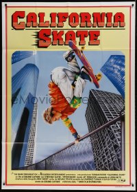 8t779 GLEAMING THE CUBE Italian 1p 1989 Tony Hawk, L. Argenti skateboarding art, California Skate!