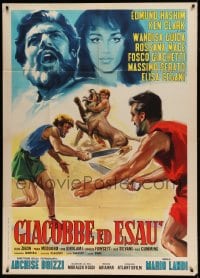 8t818 JACOB & ESAU Italian 1p 1963 Edmund Hashim, Ken Clark, cool sword & sandal artwork!