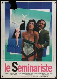 8t839 LE SEMINARISTE Italian 1p 1976 Gabriele Di Giulio & sexy Daniela Doria + great art!