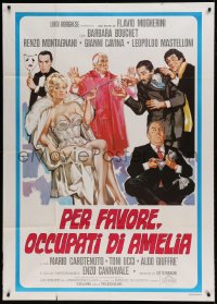 8t888 PER FAVORE OCCUPATI DI AMELIA Italian 1p 1982 art of sexy Barbara Bouchet & top cast!