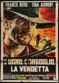 8t893 PRIDE & VENGEANCE Italian 1p 1967 great spaghetti western art of Franco Nero as Django!