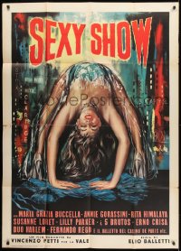 8t923 SEXY SHOW Italian 1p 1963 Elio Belletti's Carosello di notte, sexy art of showgirl!
