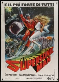 8t948 SUPERSONIC MAN Italian 1p 1979 Spanish superhero, cool sexy artwork by Enzo Sciotti!