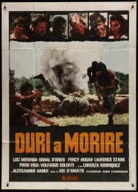 8t967 TOUGH TO KILL Italian 1p 1978 Joe D'Amato's Duri a morire, cool war image + cast portraits!