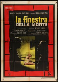 8t989 WEB OF FEAR Italian 1p 1964 Constance aux enfers, Michele Morgan, different Enzo Nistri art!