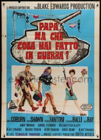 8t992 WHAT DID YOU DO IN THE WAR DADDY Italian 1p 1966 James Coburn, Blake Edwards, different art!