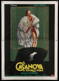 8t185 FELLINI'S CASANOVA Italian 2p 1976 Il Casanova di Federico Fellini, great Ciriello art!
