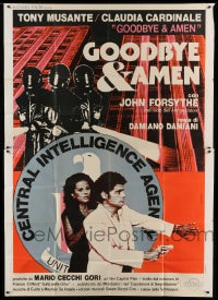 8t197 GOODBYE & AMEN Italian 2p 1978 CIA agents looking for Tony Musante & sexy Claudia Cardinale!