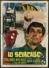 8t230 MAGNET OF DOOM Italian 2p 1963 Jean-Pierre Melville, Ciriello art of Jean-Paul Belmondo!
