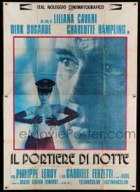 8t243 NIGHT PORTER Italian 2p 1974 Il Portiere di notte, Dirk Bogarde, topless Charlotte Rampling!