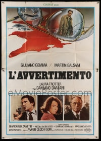 8t297 WARNING Italian 2p 1980 directed by Damiano Damiani, art of broken glasses in pool of blood!