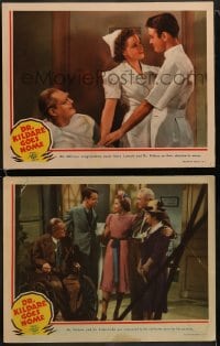 8w951 DR. KILDARE GOES HOME 2 LCs 1940 Lew Ayres, Lionel Barrymore, Laraine Day!
