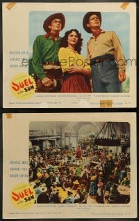 8w952 DUEL IN THE SUN 2 LCs 1947 Jennifer Jones, Gregory Peck, Joseph Cotten!