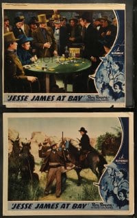 8w962 JESSE JAMES AT BAY 2 LCs 1941 cowboys Roy Rogers & Gabby Hayes, poker gambling!