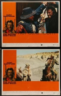 8w975 OUTLAW JOSEY WALES 2 LCs 1976 Clint Eastwood is an army of one, Sondra Locke!