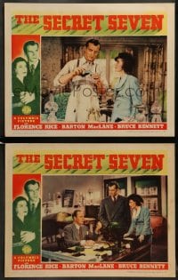 8w982 SECRET SEVEN 2 LCs 1940 great images of Florence Rice, Bruce Bennett!