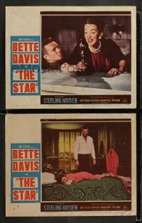 8w987 STAR 2 LCs 1953 cool images of Sterling Hayden, wacky Bette Davis!
