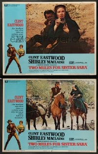 8w995 TWO MULES FOR SISTER SARA 2 LCs 1970 gunslinger Clint Eastwood & nun Shirley MacLaine!