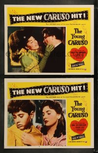 8w999 YOUNG CARUSO 2 LCs 1953 Ermanno Randi as opera singer Enrico Caruso + Gina Lollobrigida!