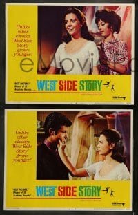 8w775 WEST SIDE STORY 6 LCs R1968 Academy Award winning musical, Natalie Wood, Beymer!