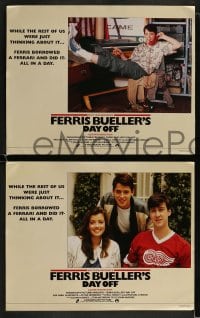8w218 FERRIS BUELLER'S DAY OFF 8 English LCs 1986 Matthew Broderick in John Hughes teen classic!