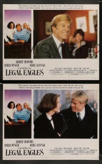 8w370 LEGAL EAGLES 8 English LCs 1986 Robert Redford, Daryl Hannah, Debra Winger, Ivan Reitman