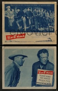 8w038 3:10 TO YUMA 8 LCs 1957 western cowboys Glenn Ford, Van Heflin, directed by Delmer Daves