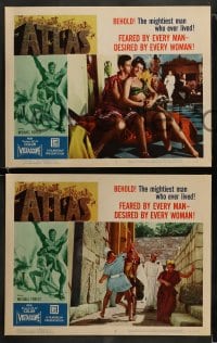 8w071 ATLAS 8 LCs 1961 sexy Barboura Morris, mightiest gladiator Michael Forest!