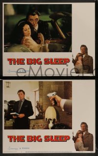8w093 BIG SLEEP 8 LCs 1978 Robert Mitchum, sexy Candy Clark, James Stewart, Michael Winner