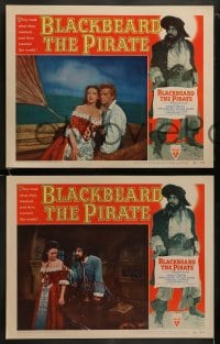 8w097 BLACKBEARD THE PIRATE 8 LCs 1952 Raoul Walsh, Robert Newton, Linda Darnell
