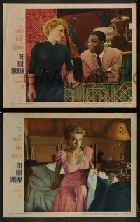 8w102 BLUE GARDENIA 8 LCs 1953 directed by Fritz Lang, Anne Baxter, Nat King Cole, George Reeves!