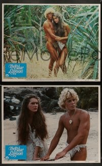8w103 BLUE LAGOON 8 LCs 1980 sexy young Brooke Shields & Christopher Atkins!
