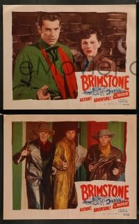 8w737 BRIMSTONE 6 LCs 1949 Rod Cameron, Walter Brennan, Adrian Booth, Forrest Tucker